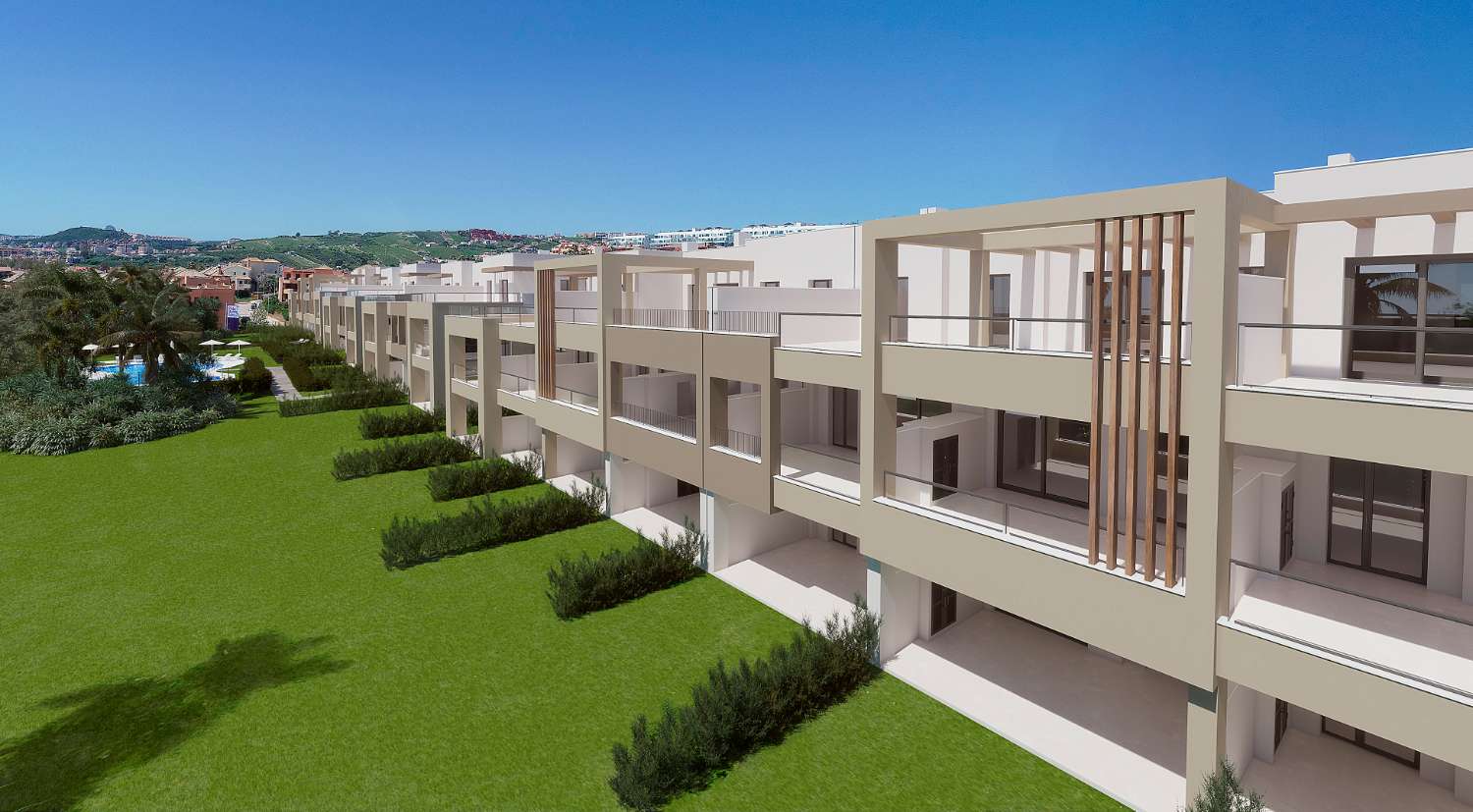 新公寓和顶层公寓出售卡萨雷斯海滩（马拉加）